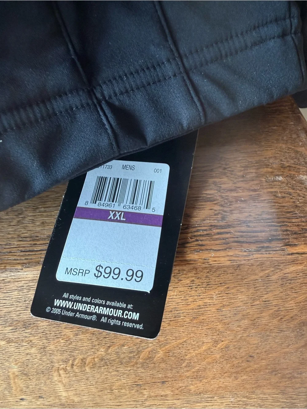 Under Armour Men's Black Performance Full-Zip Jacket with White Accents
